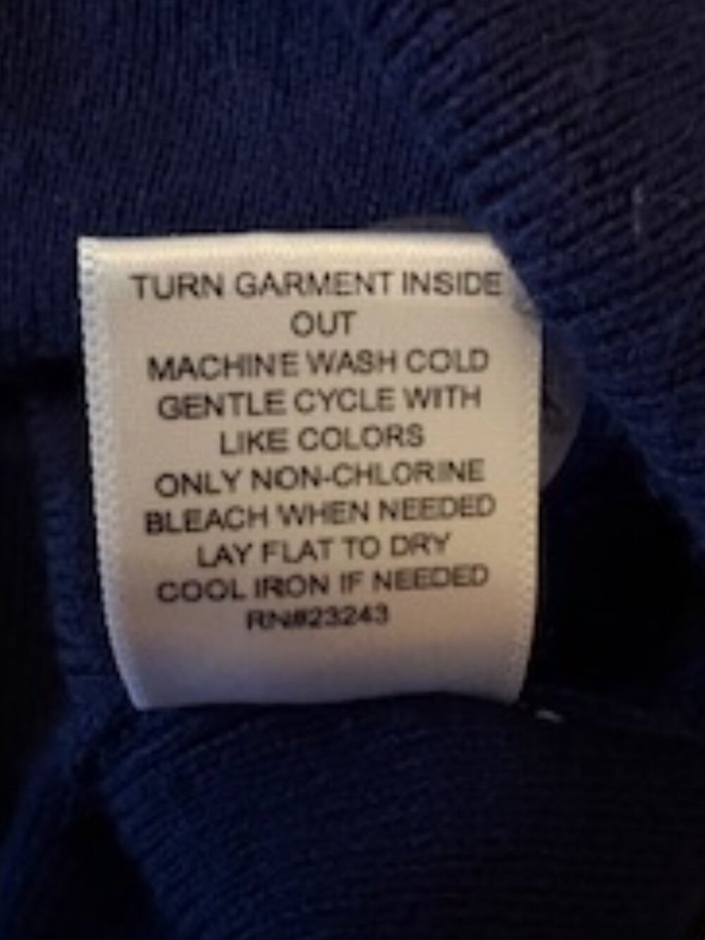 7th Avenue Navy Blue Cardigan Size L | Classic Cropped Sweater - Picture 5 of 6